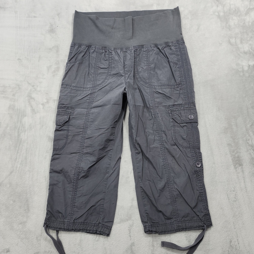 Calvin Klein Pants Womens XL Gray Performance Quick Dry Capri Cargo Foldover